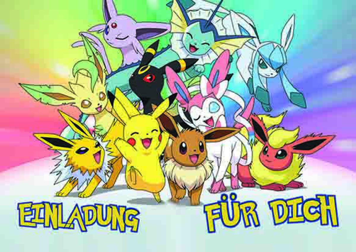 Pokemon-Einladungskarten